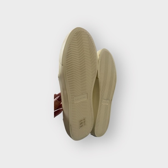 Everlane Off White Organic Cotton Canvas Slip On Sneakers Sz 7W - Picture 7 of 9
